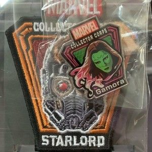 Marvel Iron-on Patch and Pin (StarLord and Gamora)